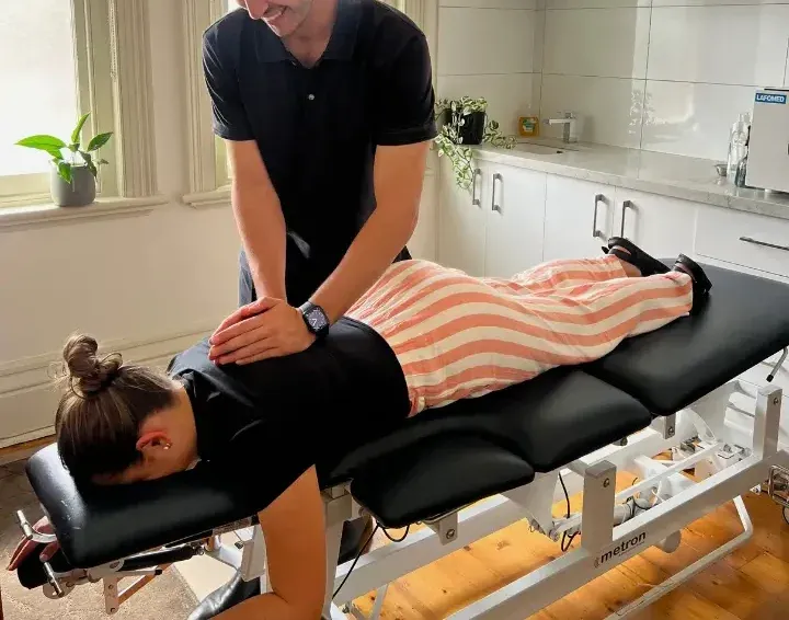 Spinal adjustments at the Brunswick West clinic
