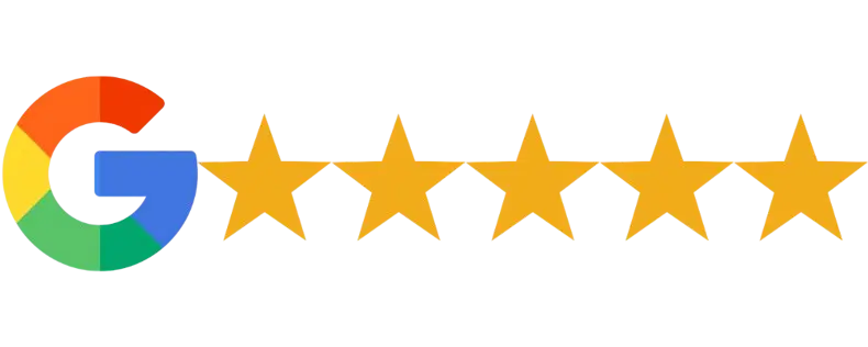 5-star Google rating badge for chiropractor clinic