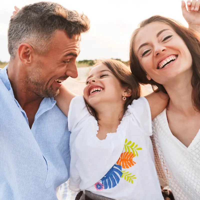 Happy family benefiting from children’s posture care by Chiropractor Melbourne